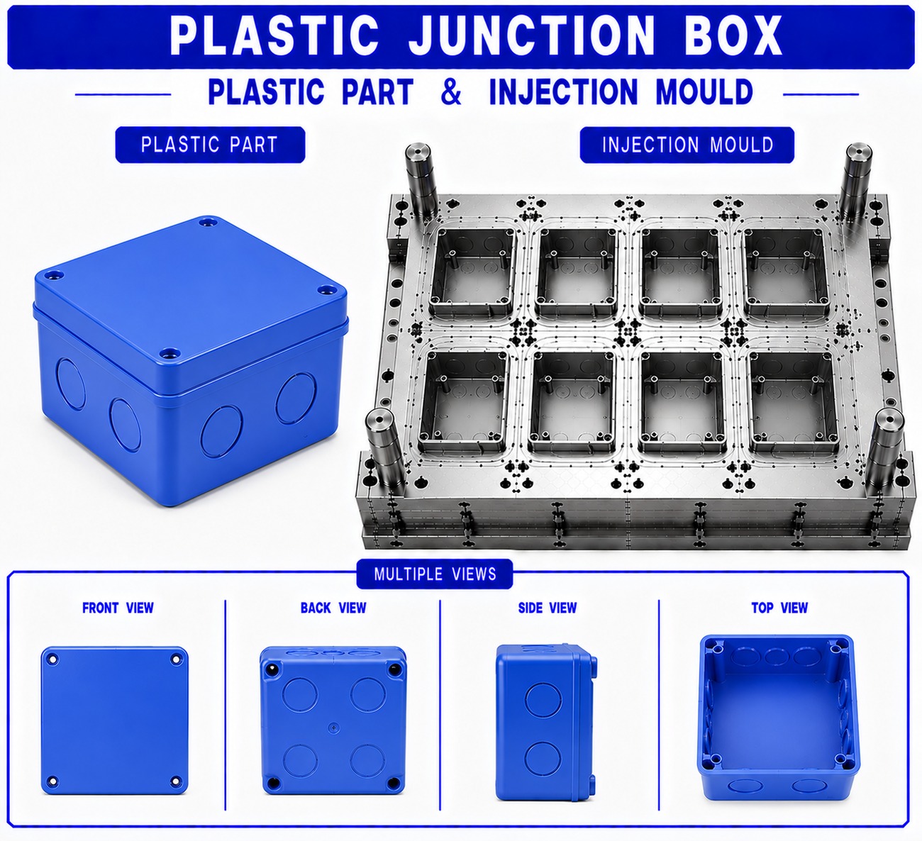 Plastic Junction Box Mould and Moulding Service